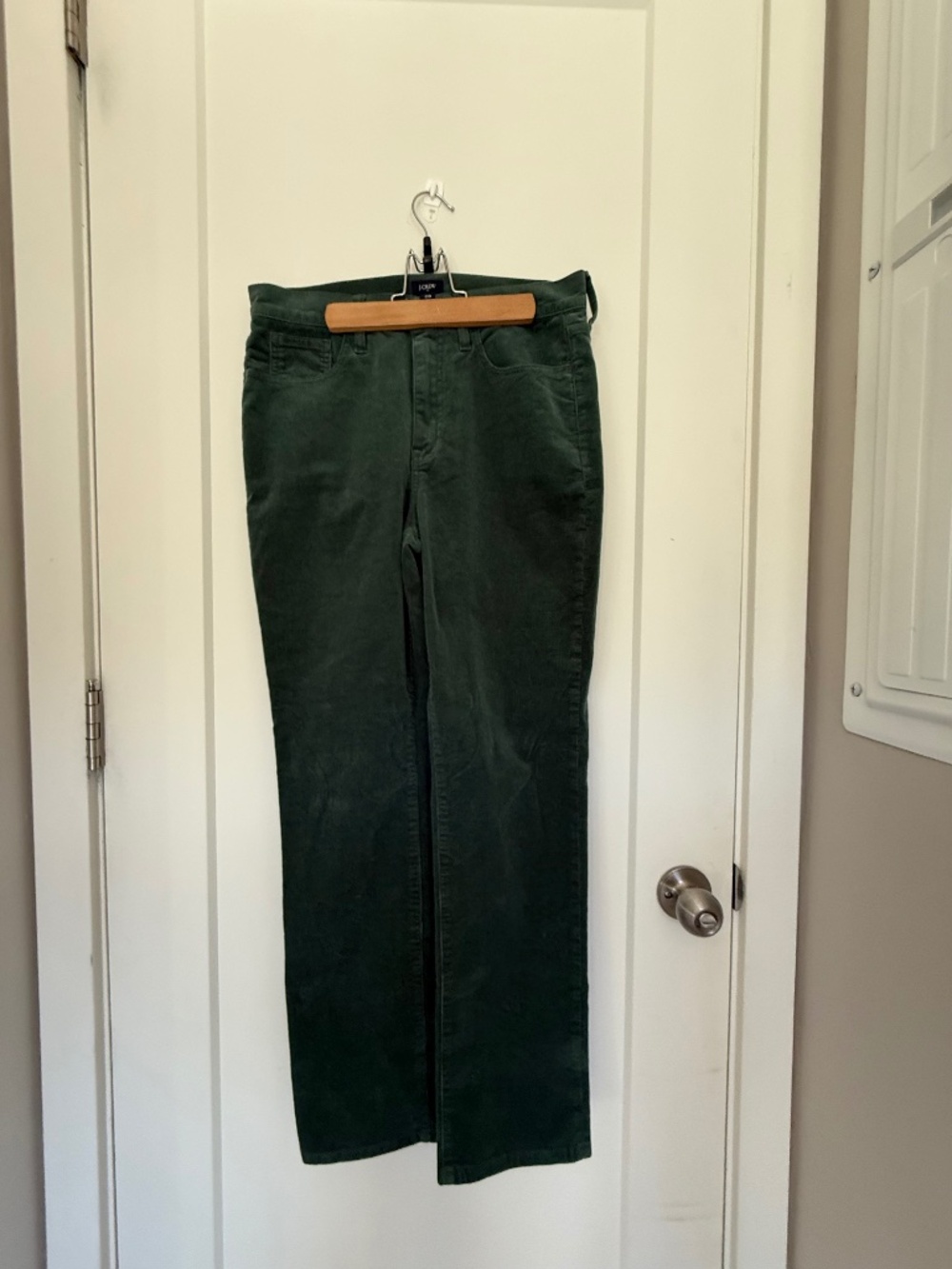 J. Crew corduroy in green